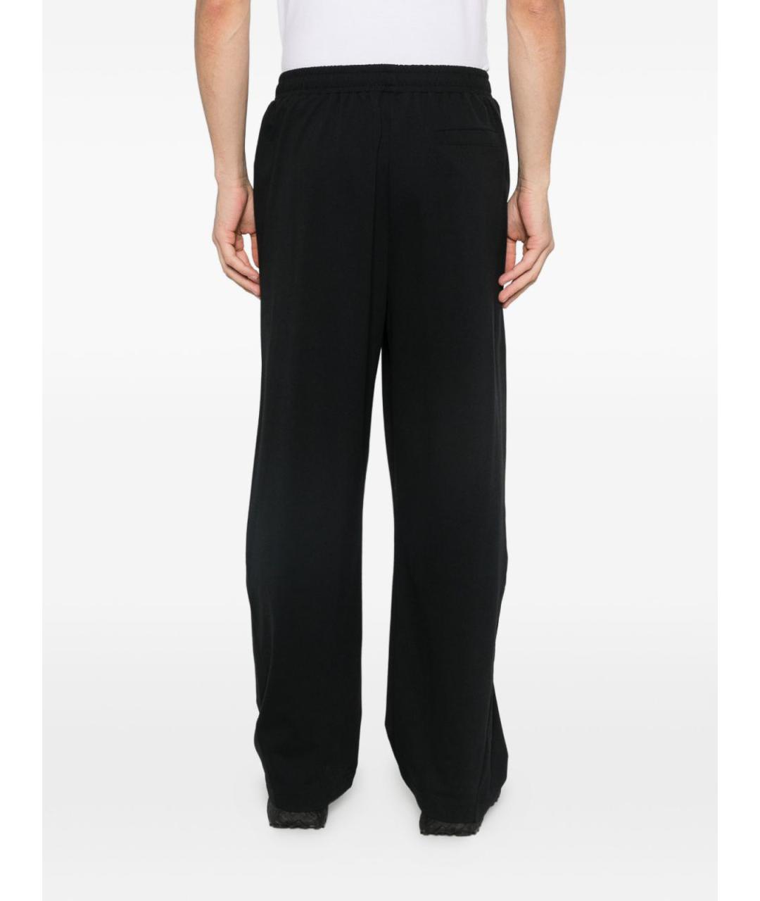 EMPORIO ARMANI Черные вискозные повседневные брюки, фото 5