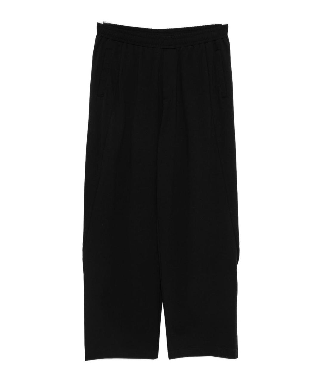 EMPORIO ARMANI Черные вискозные повседневные брюки, фото 1