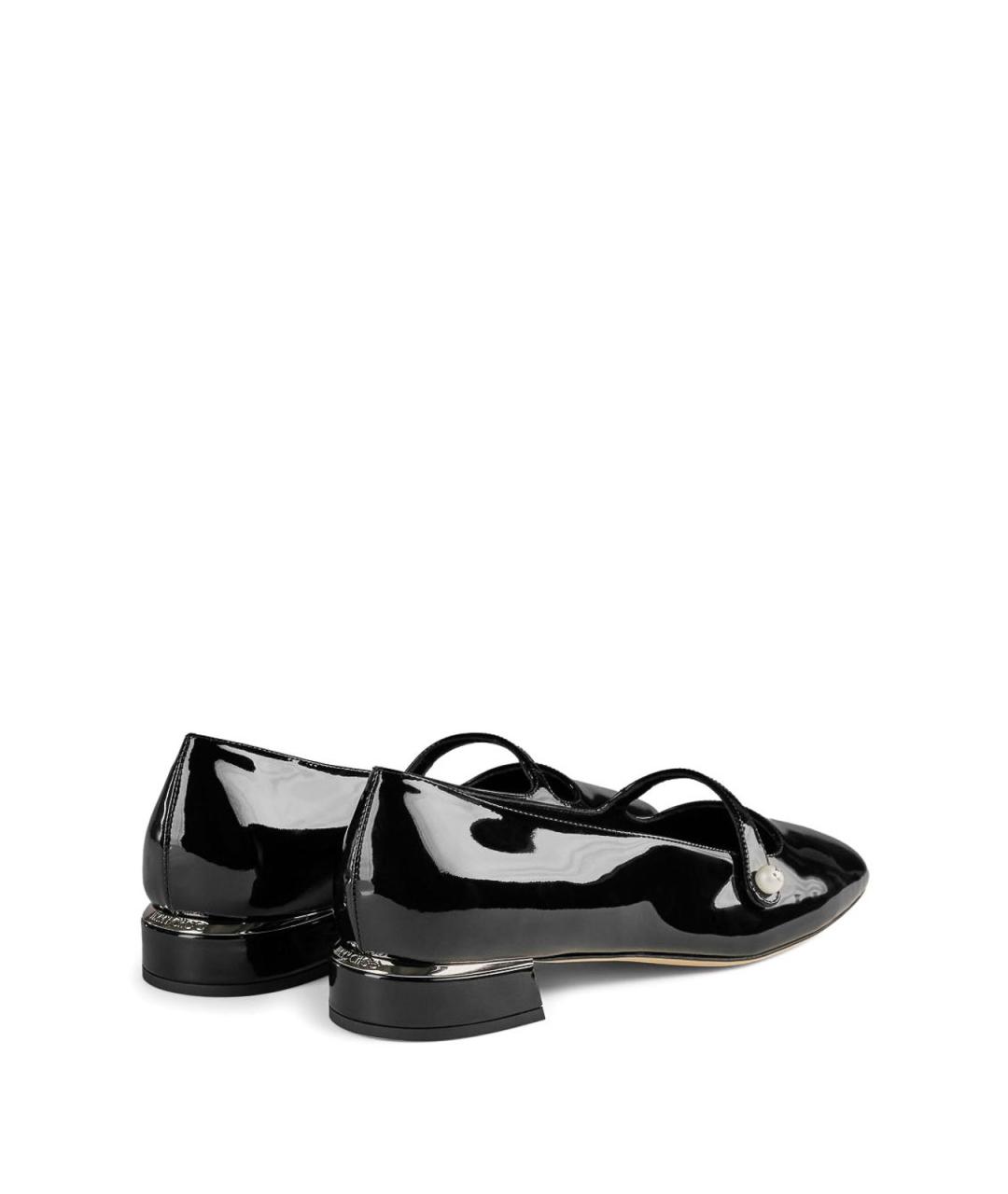 JIMMY CHOO Черные кожаные балетки, фото 5