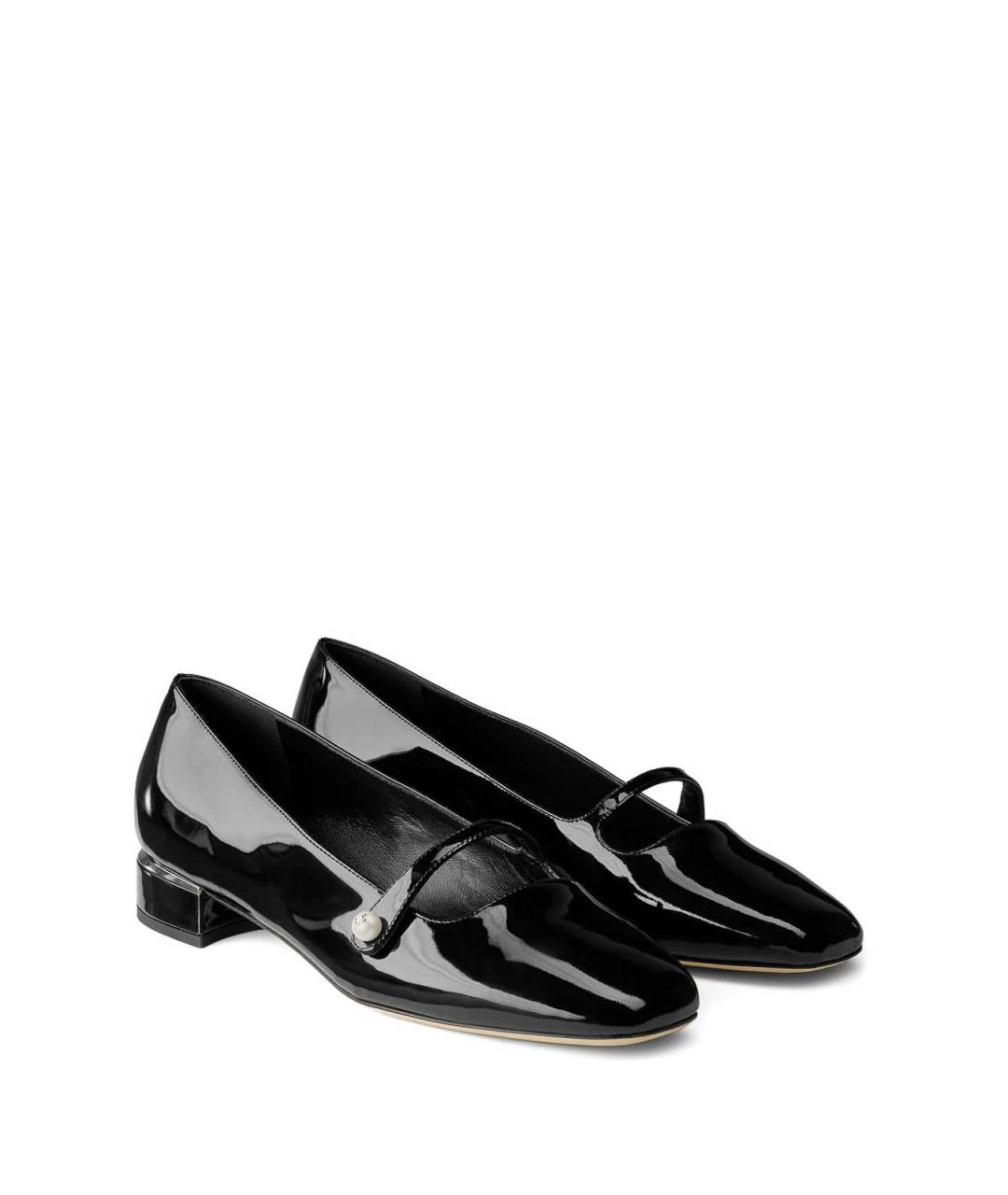 JIMMY CHOO Черные кожаные балетки, фото 4