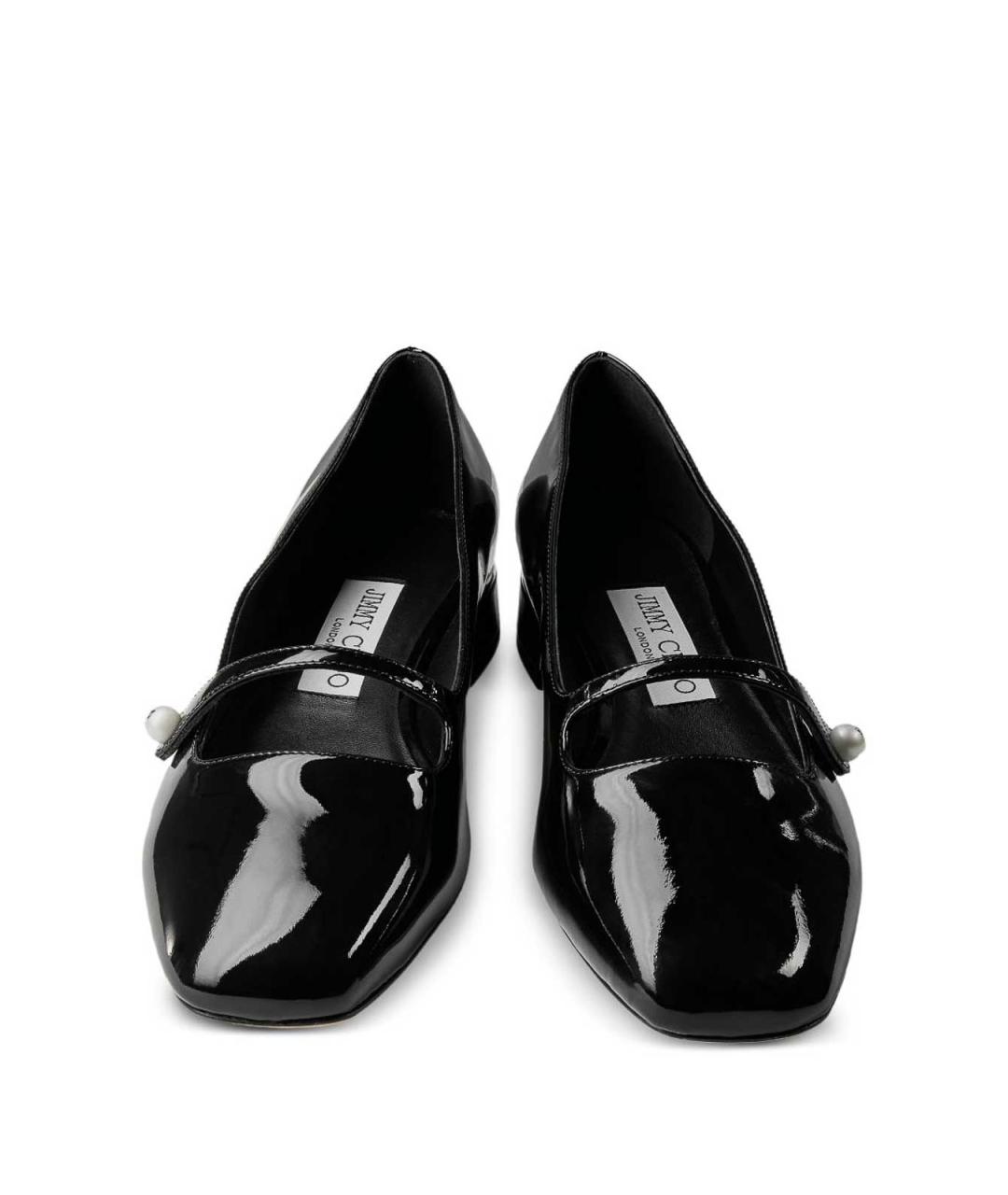 JIMMY CHOO Черные кожаные балетки, фото 2