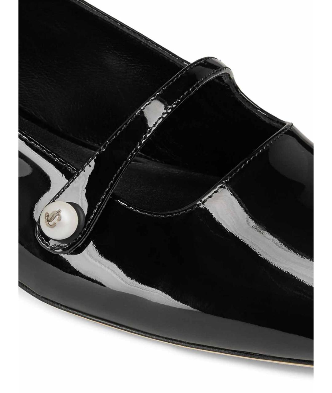 JIMMY CHOO Черные кожаные балетки, фото 3