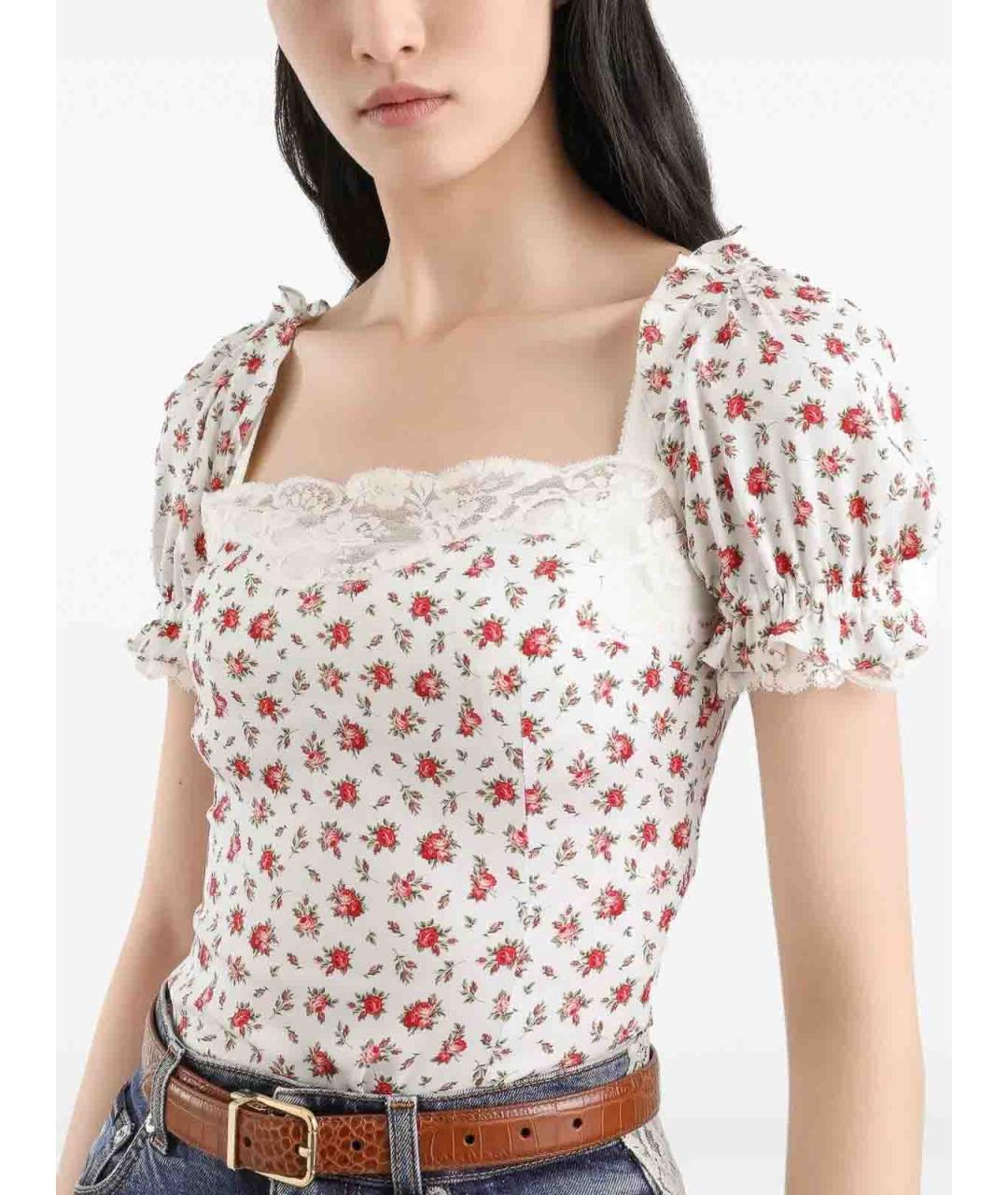 DOLCE&GABBANA Мульти хлопковая блузы, фото 4