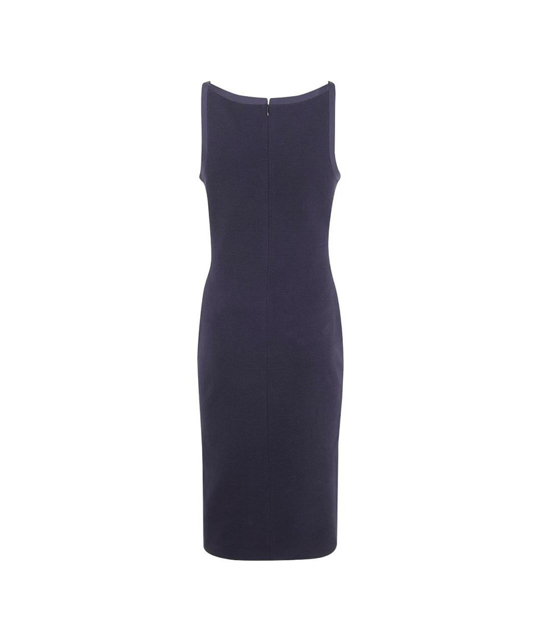 EMPORIO ARMANI Черное хлопковое повседневное платье, фото 3