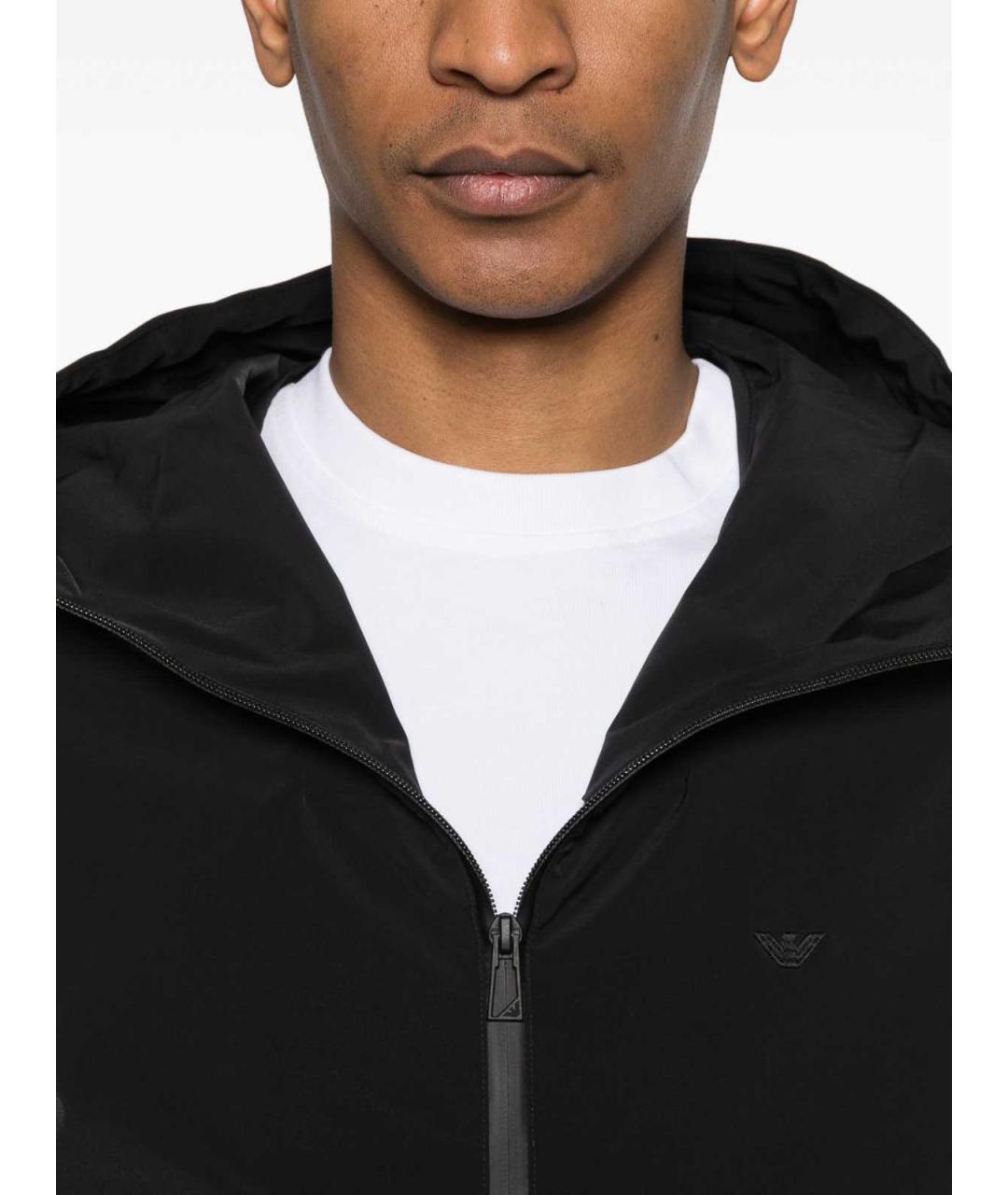 EMPORIO ARMANI Черный пуховик, фото 5