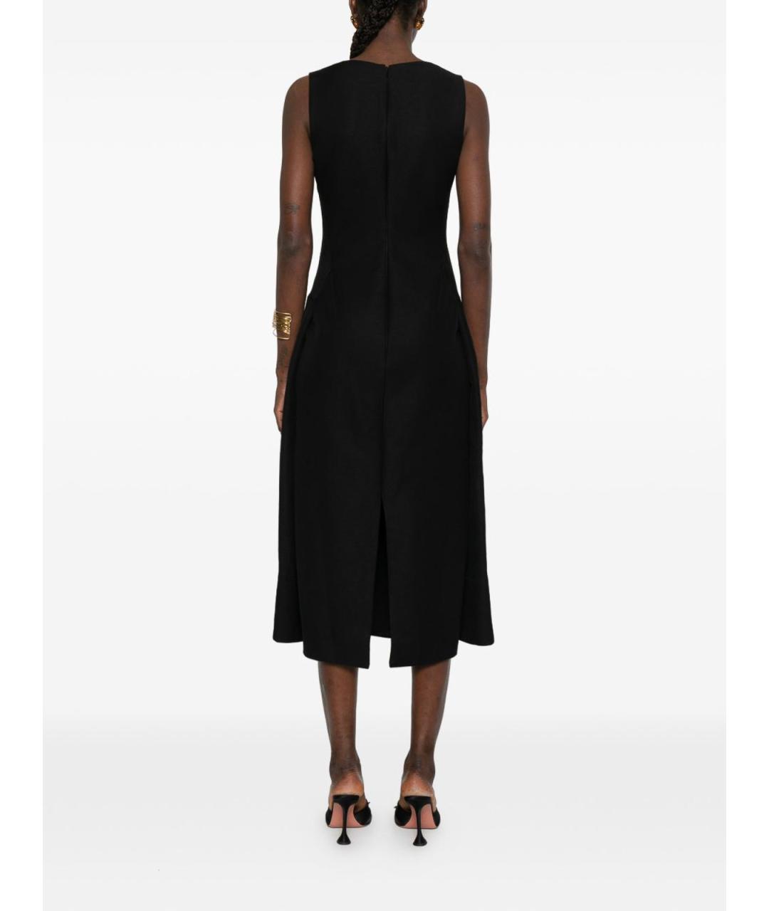 JACQUEMUS Черное полиэстеровое повседневное платье, фото 3