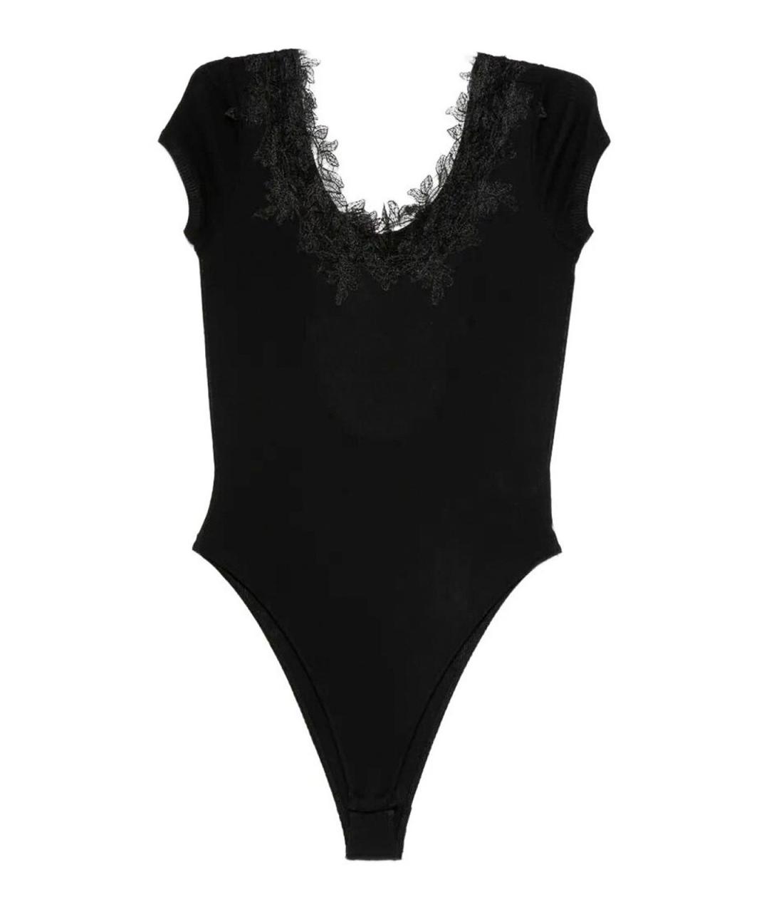 ERMANNO SCERVINO Черное хлопковое боди, фото 1