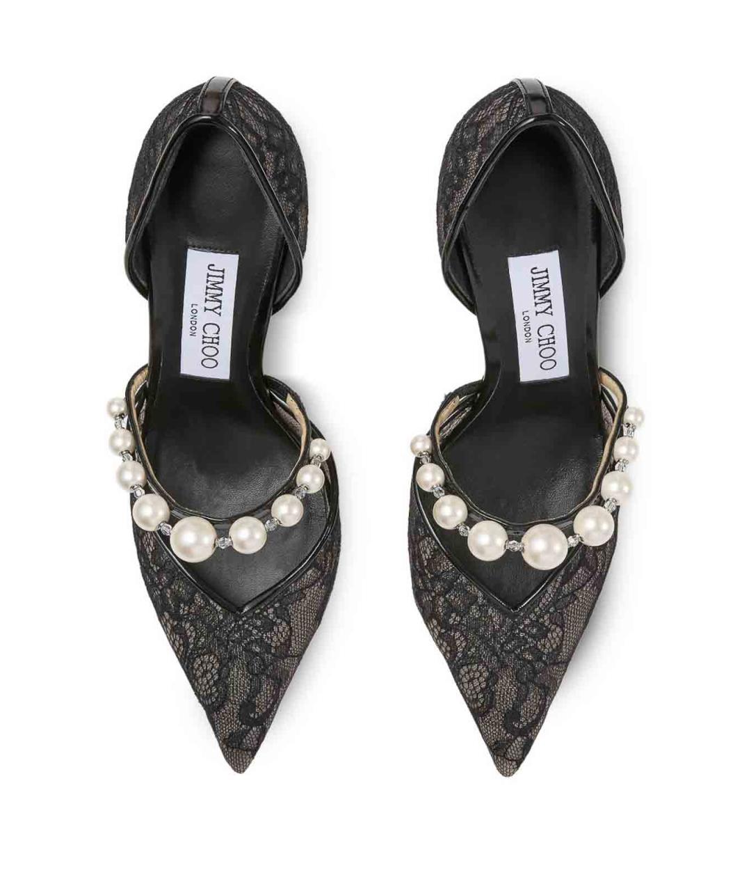 JIMMY CHOO Черные текстильные туфли, фото 2