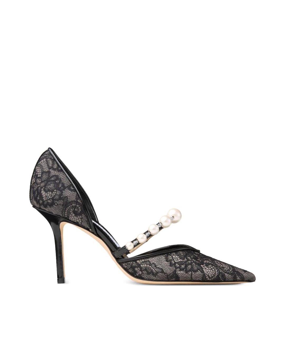 JIMMY CHOO Черные текстильные туфли, фото 1