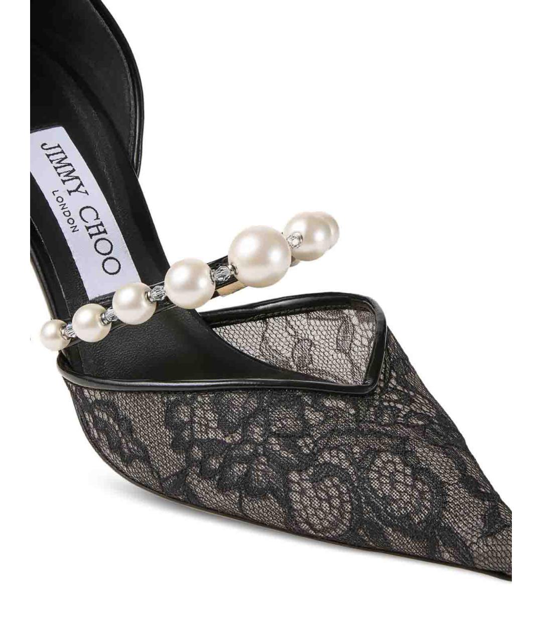 JIMMY CHOO Черные текстильные туфли, фото 4