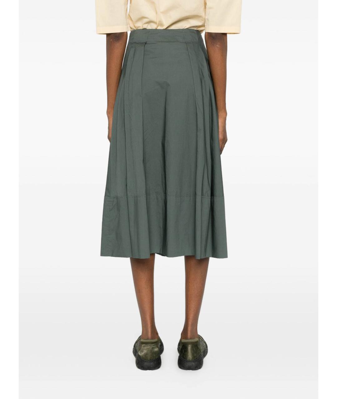 WOOLRICH Зеленая хлопковая юбка макси, фото 3