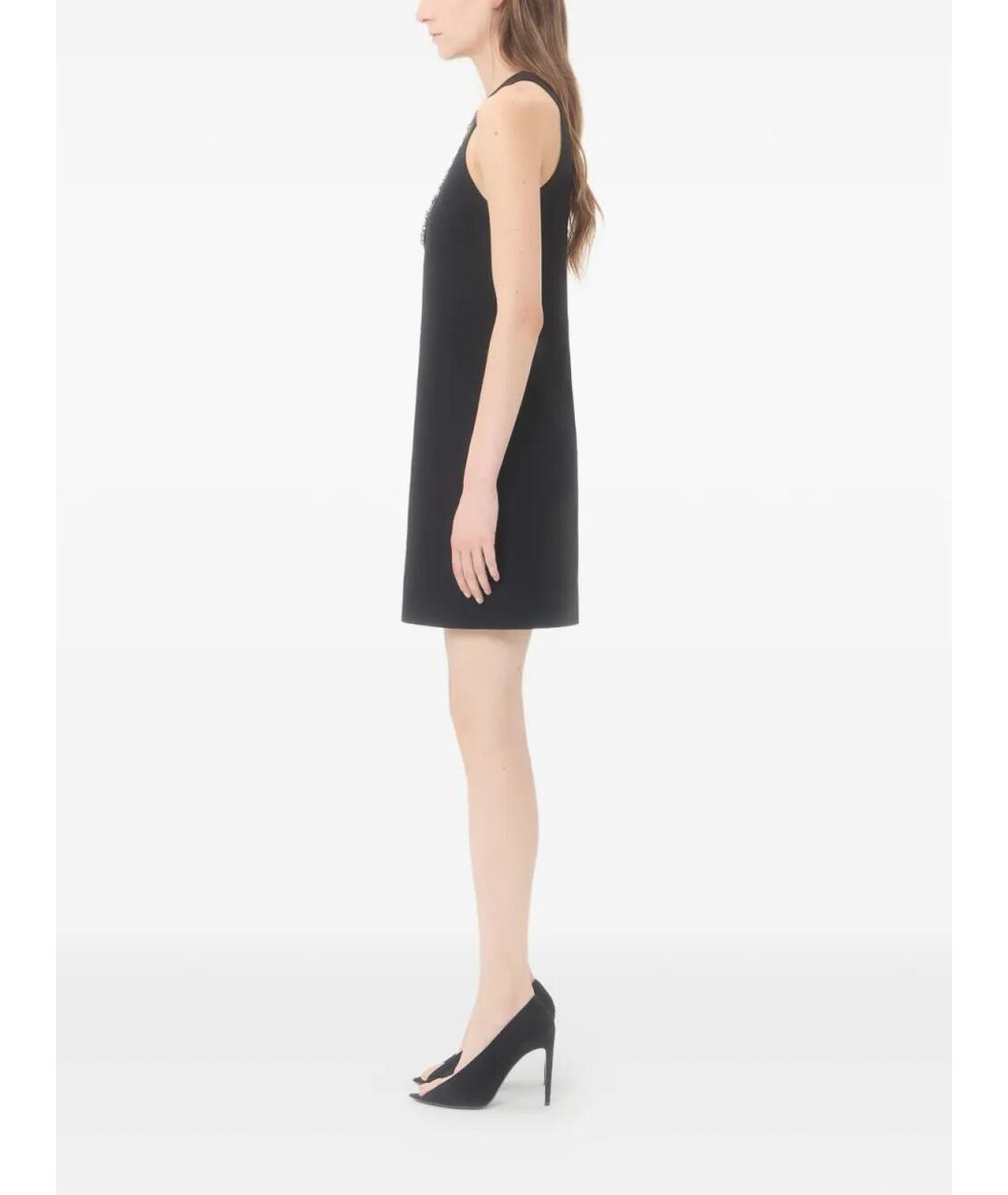 VALENTINO Черное шерстяное коктейльное платье, фото 3