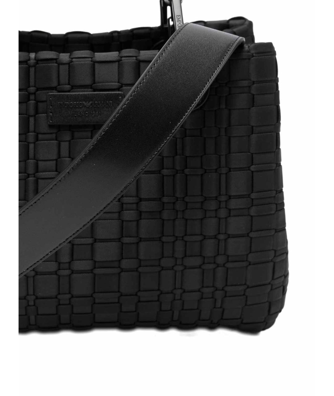 EMPORIO ARMANI Черная сумка тоут, фото 4
