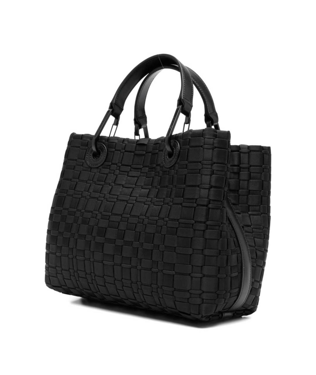 EMPORIO ARMANI Черная сумка тоут, фото 3