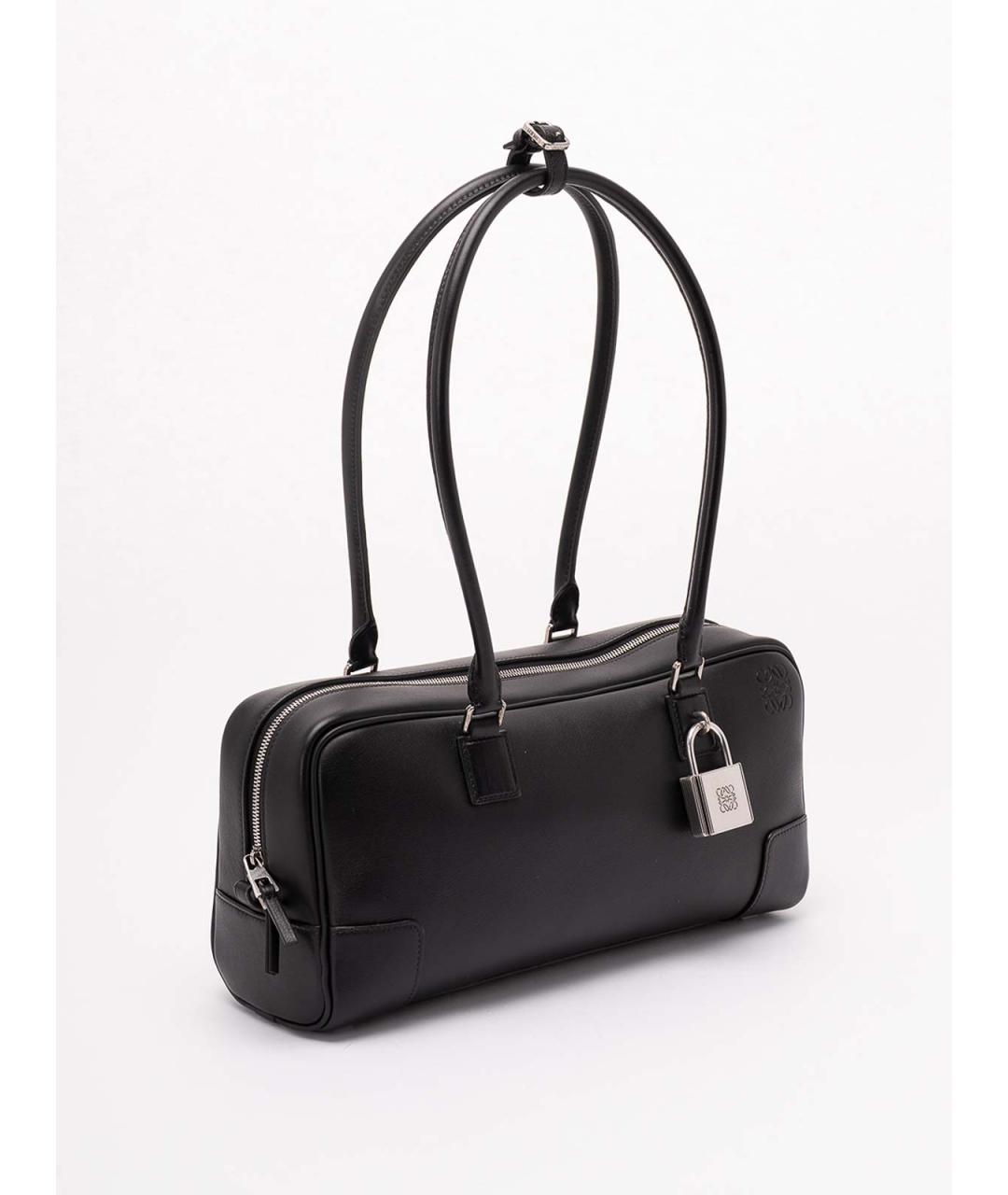 LOEWE Черная кожаная сумка через плечо, фото 3