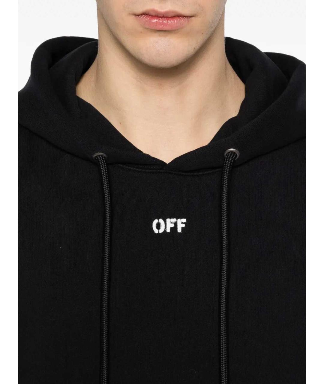OFF-WHITE Черный хлопковый джемпер / свитер, фото 3