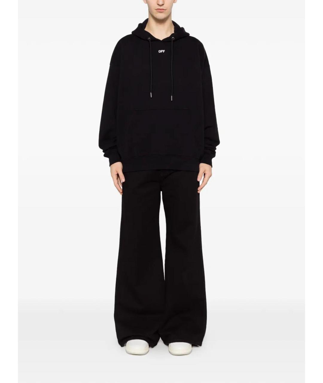 OFF-WHITE Черный хлопковый джемпер / свитер, фото 2