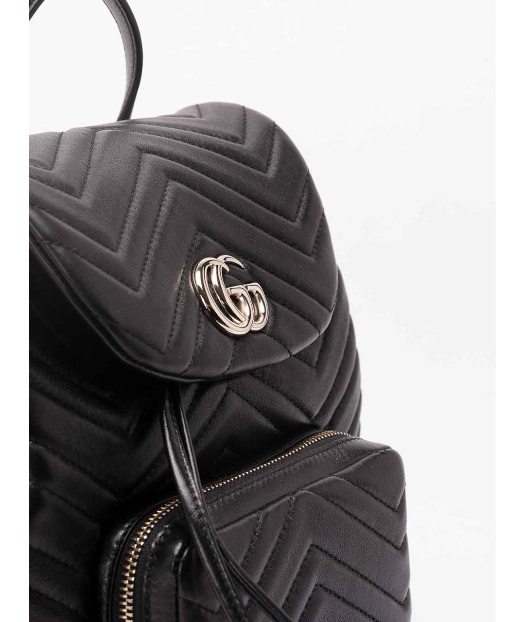 GUCCI Черный кожаный рюкзак, фото 4