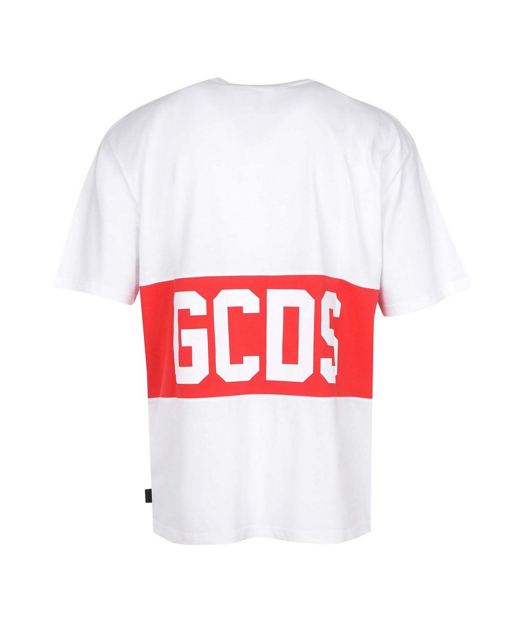 GCDS Белая хлопковая футболка, фото 3