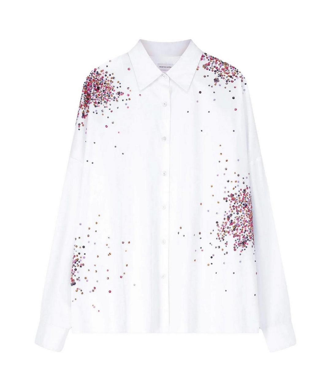 DRIES VAN NOTEN Белая хлопковая рубашка, фото 1