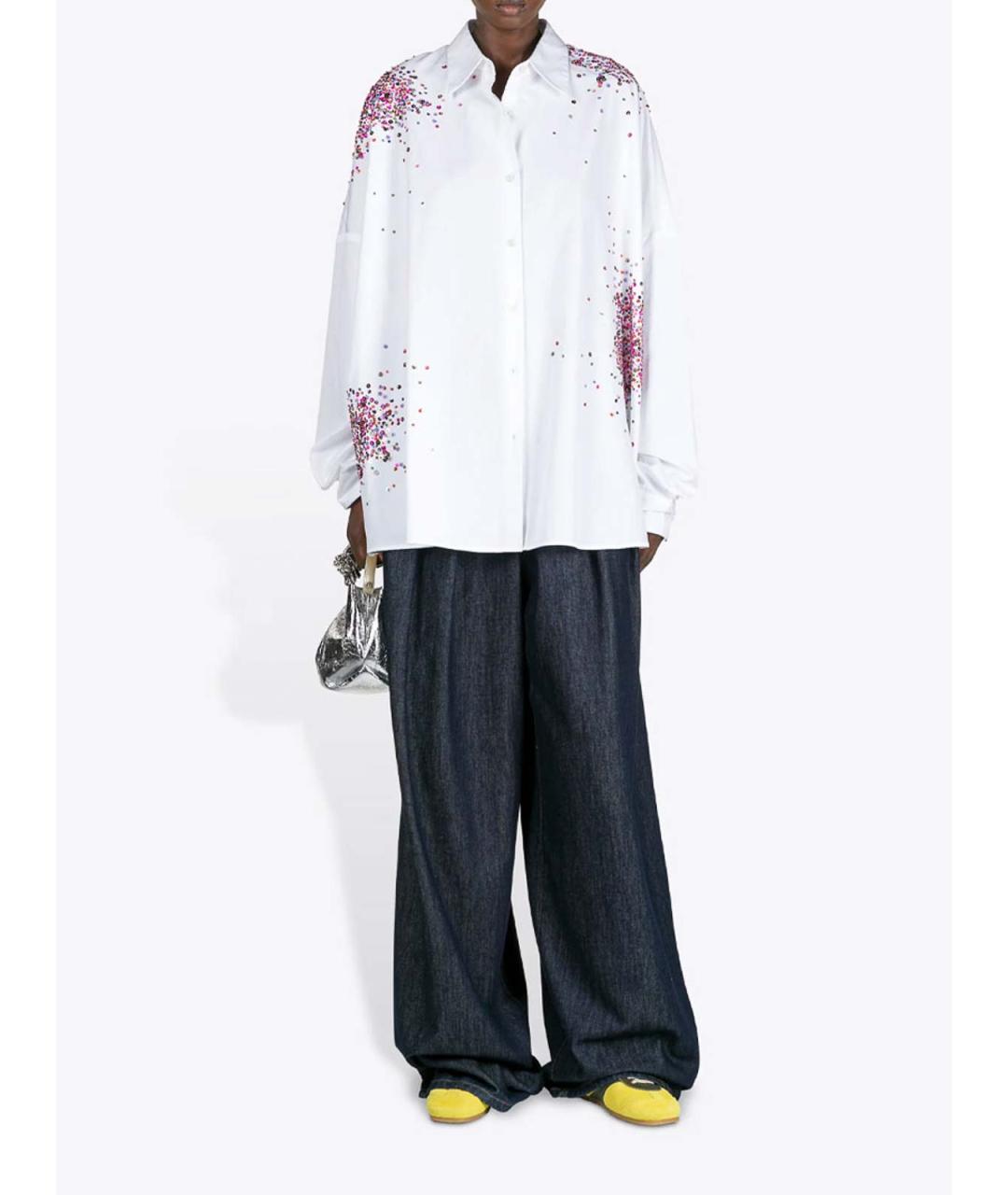 DRIES VAN NOTEN Белая хлопковая рубашка, фото 2