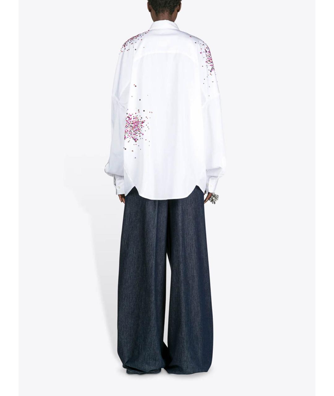 DRIES VAN NOTEN Белая хлопковая рубашка, фото 3