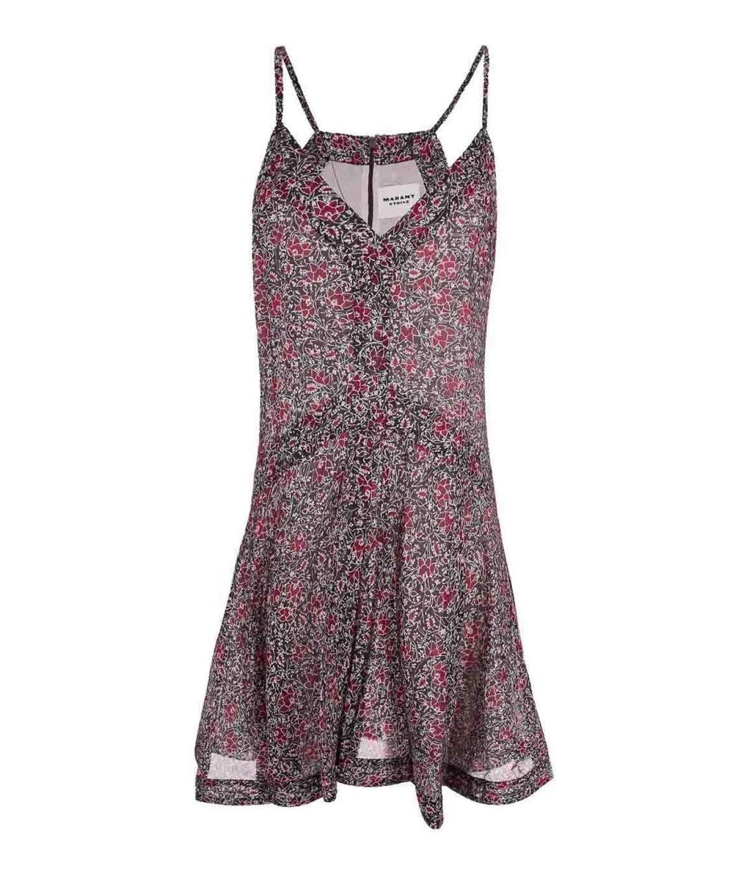 ISABEL MARANT Бордовое хлопковое повседневное платье, фото 1