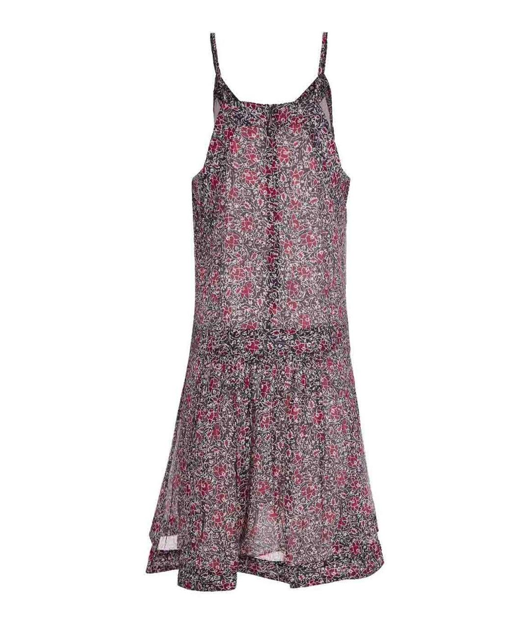 ISABEL MARANT Бордовое хлопковое повседневное платье, фото 2