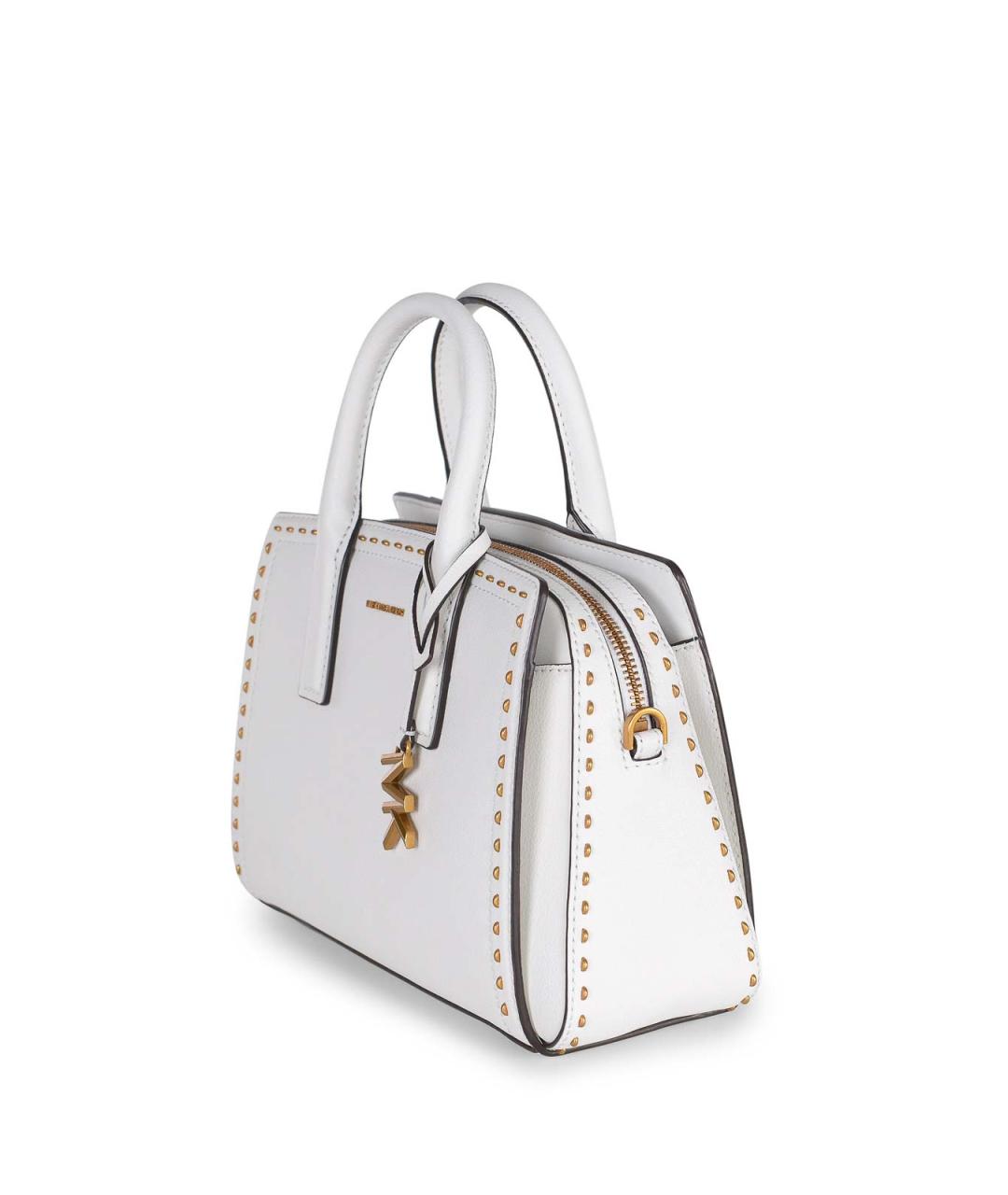 MICHAEL KORS Белая кожаная сумка тоут, фото 3