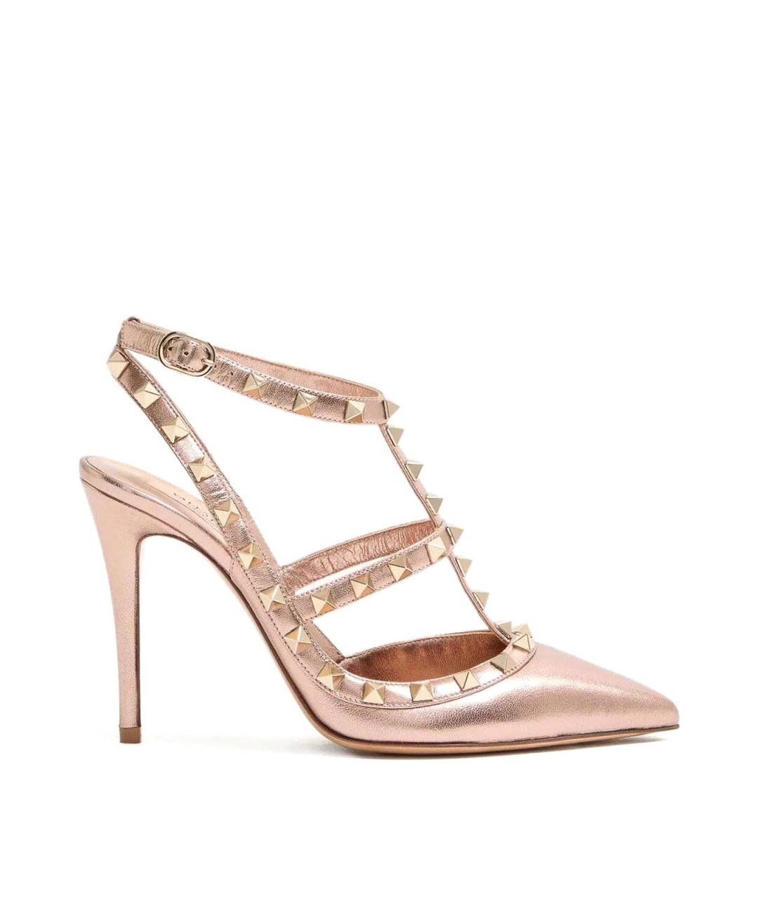VALENTINO Розовые кожаные туфли, фото 1
