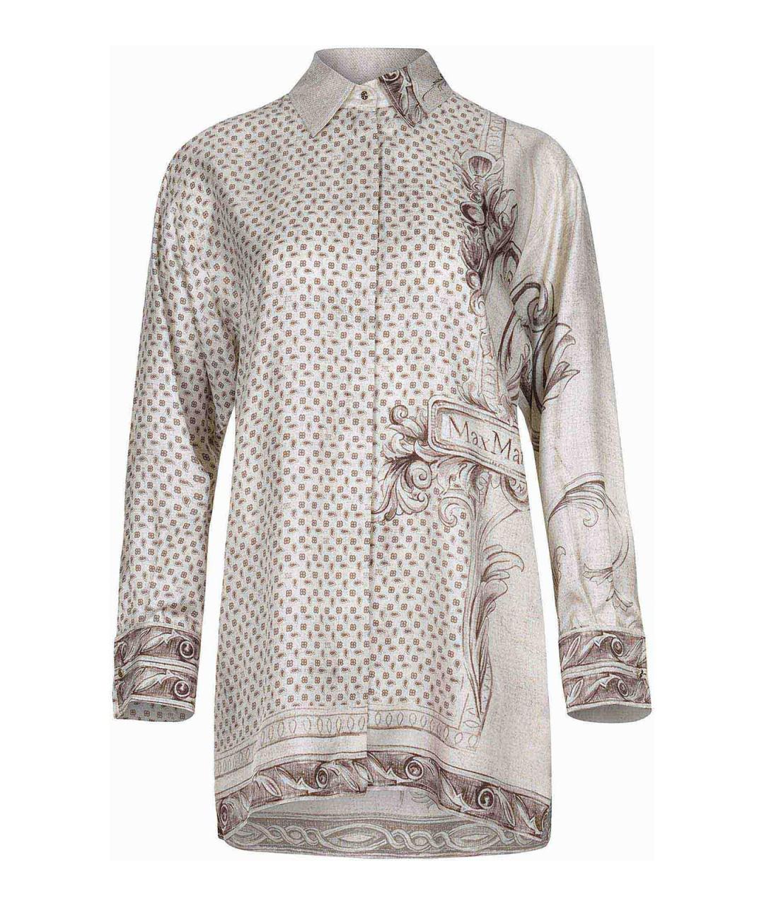 MAX MARA Серая шелковая рубашка, фото 1