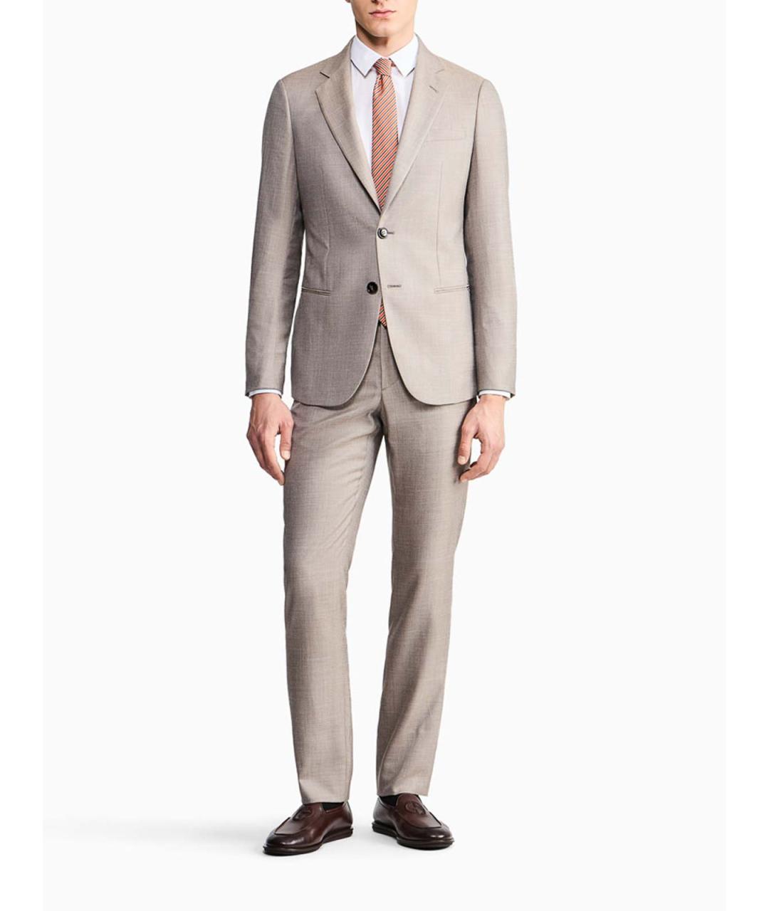 GIORGIO ARMANI Серый классический костюм, фото 2