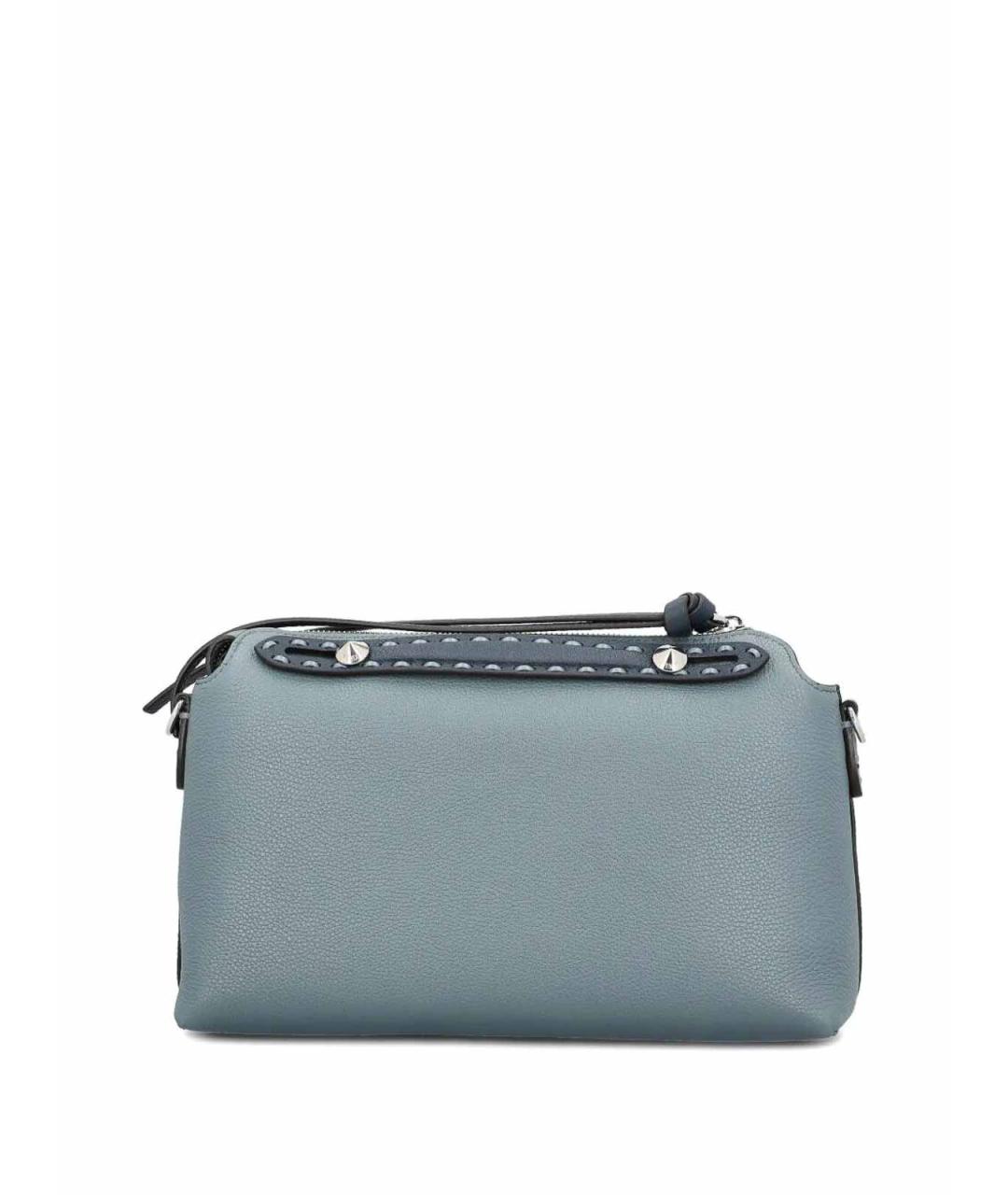 FENDI Голубая кожаная сумка через плечо, фото 3
