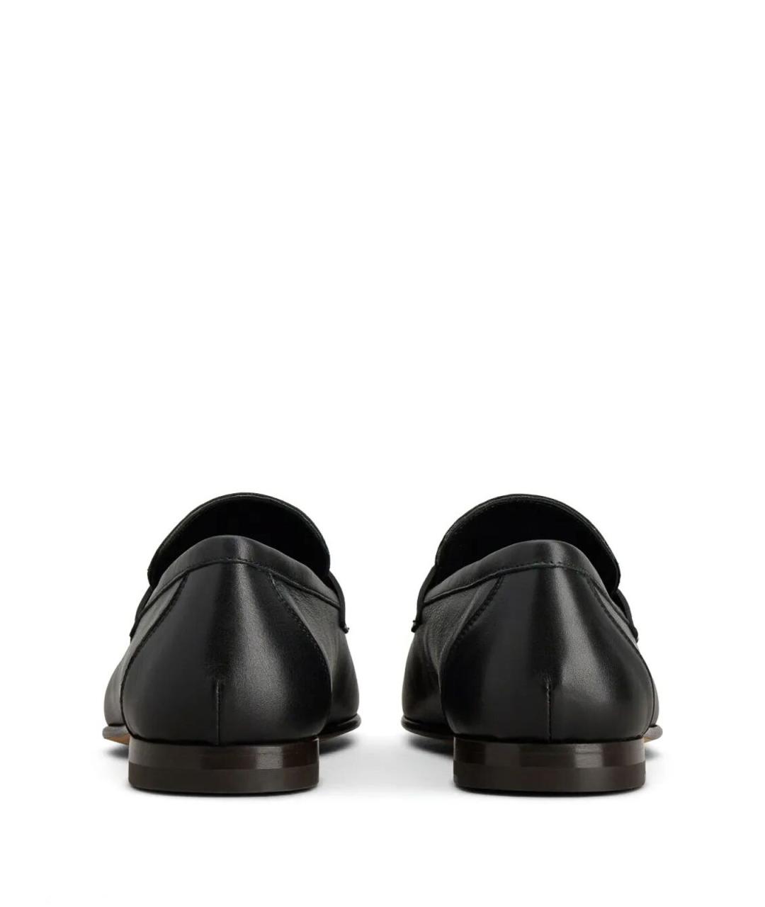 TOD'S Черные кожаные лоферы, фото 3