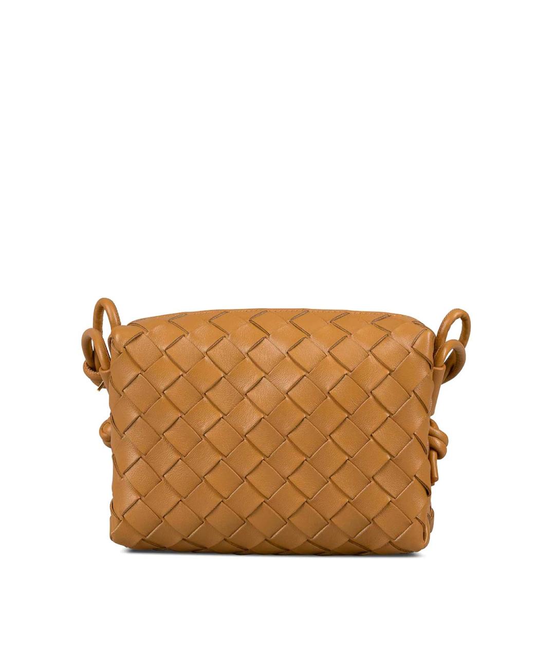 BOTTEGA VENETA Бежевая кожаная сумка через плечо, фото 1