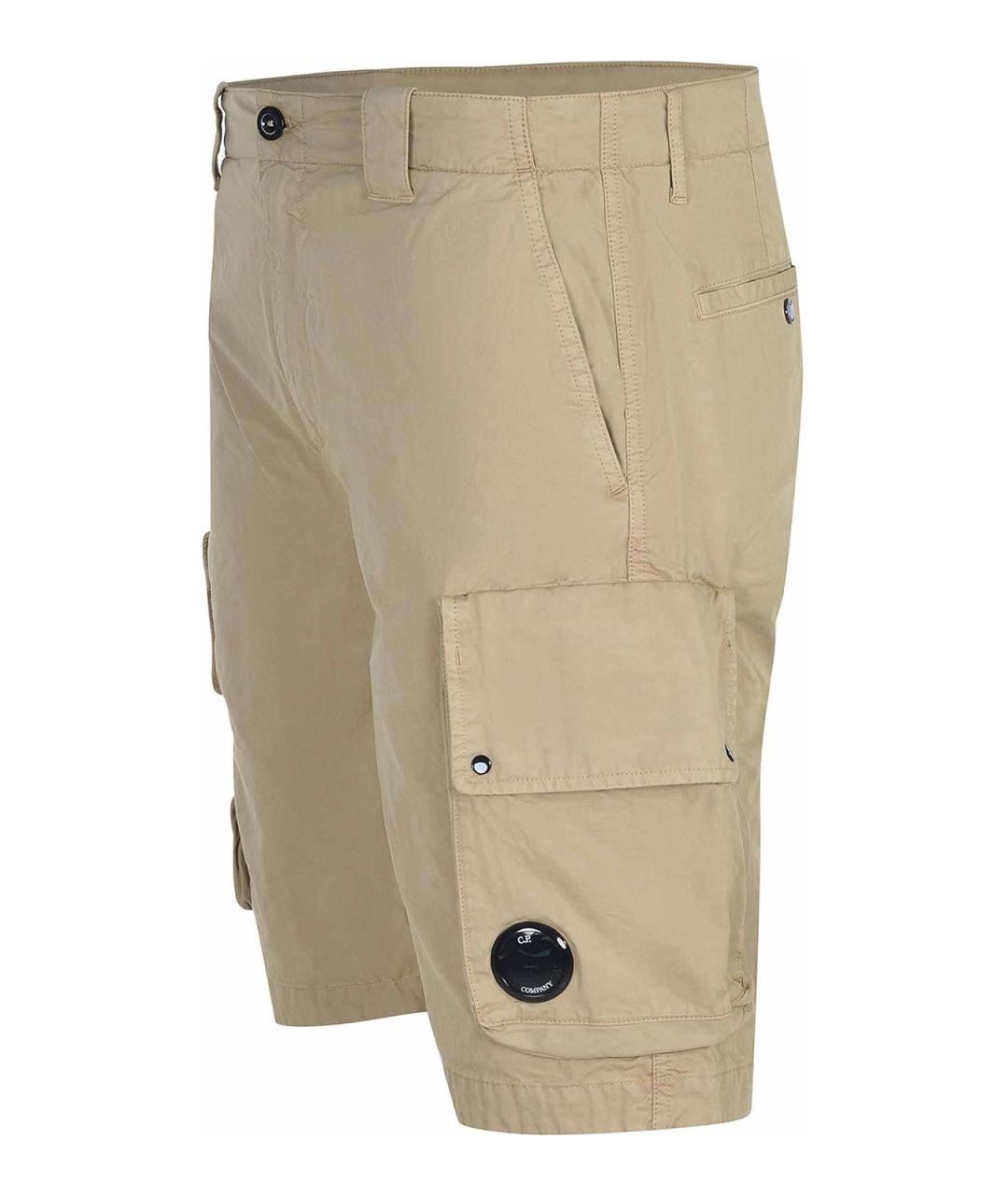 CP COMPANY Бежевые хлопковые шорты, фото 2