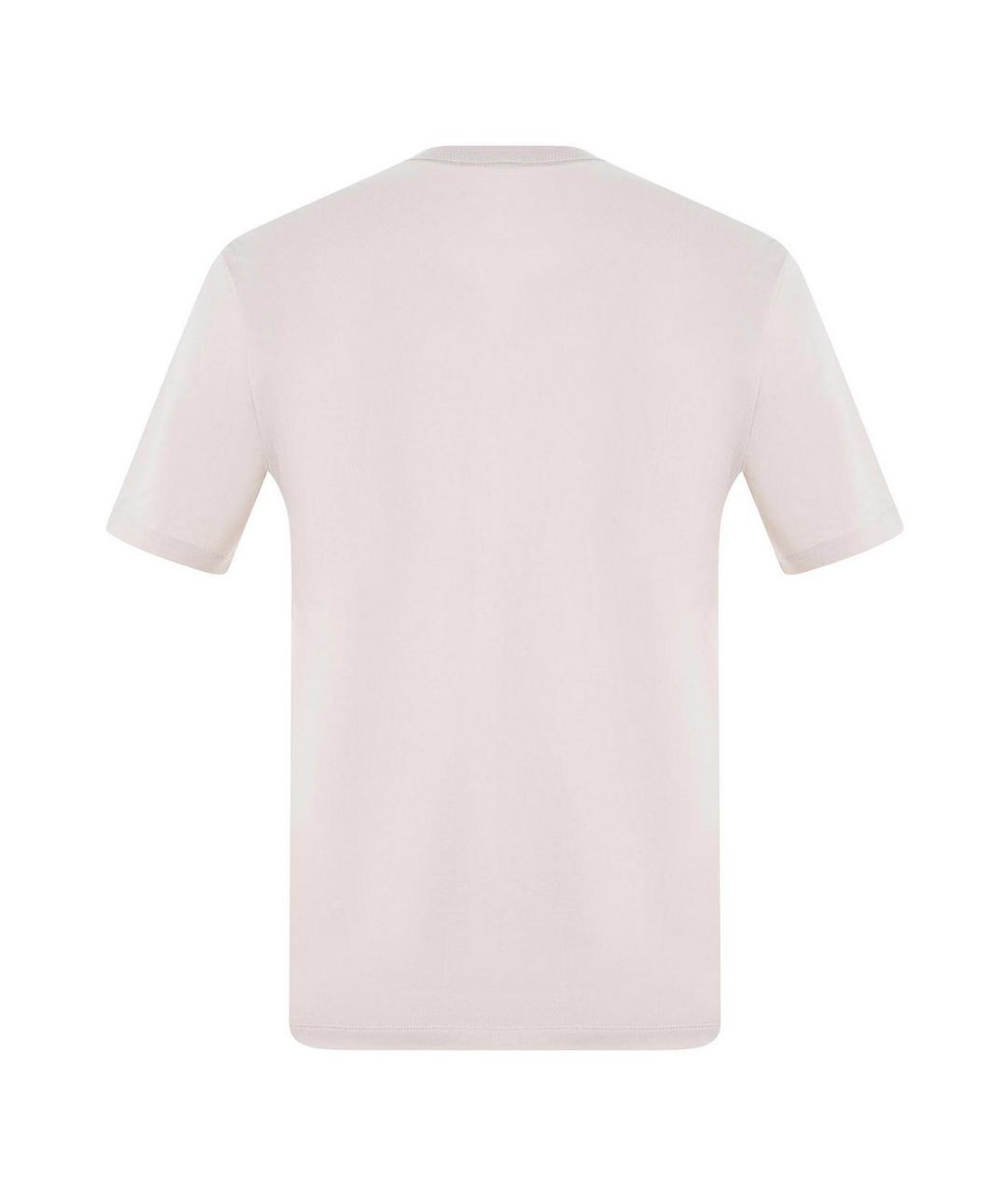 HUGO BOSS Бежевая хлопковая футболка, фото 3