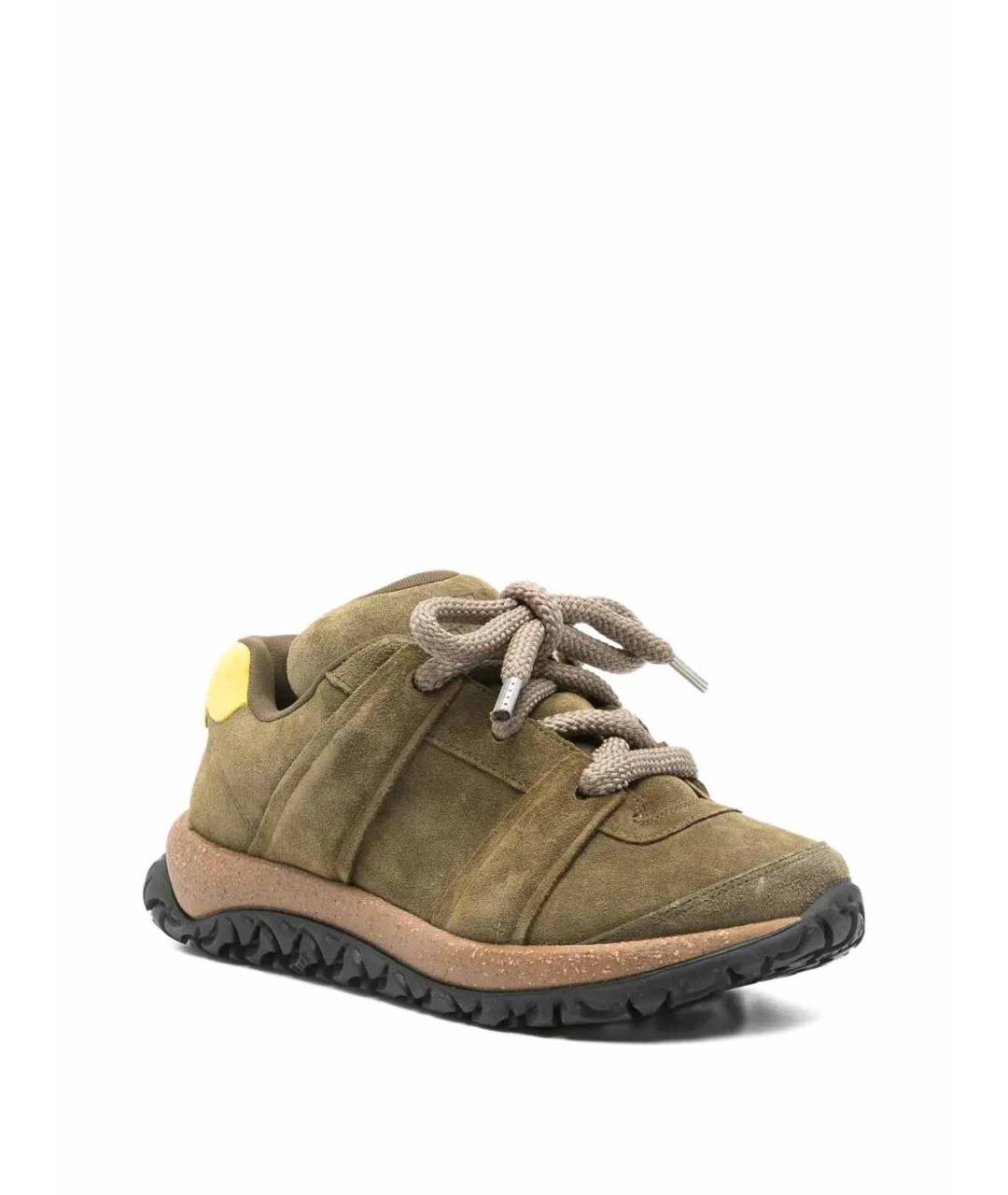 BIRKENSTOCK Хаки замшевые кроссовки, фото 2