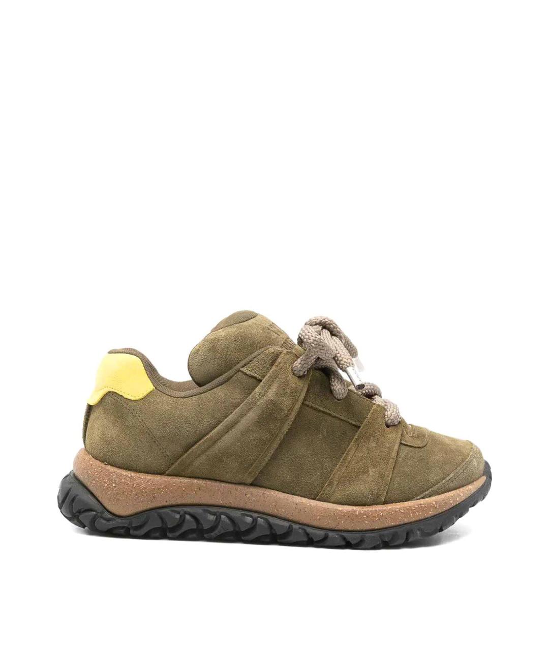 BIRKENSTOCK Хаки замшевые кроссовки, фото 1