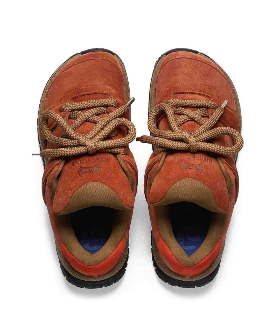 BIRKENSTOCK Коричневые замшевые кроссовки, фото 3