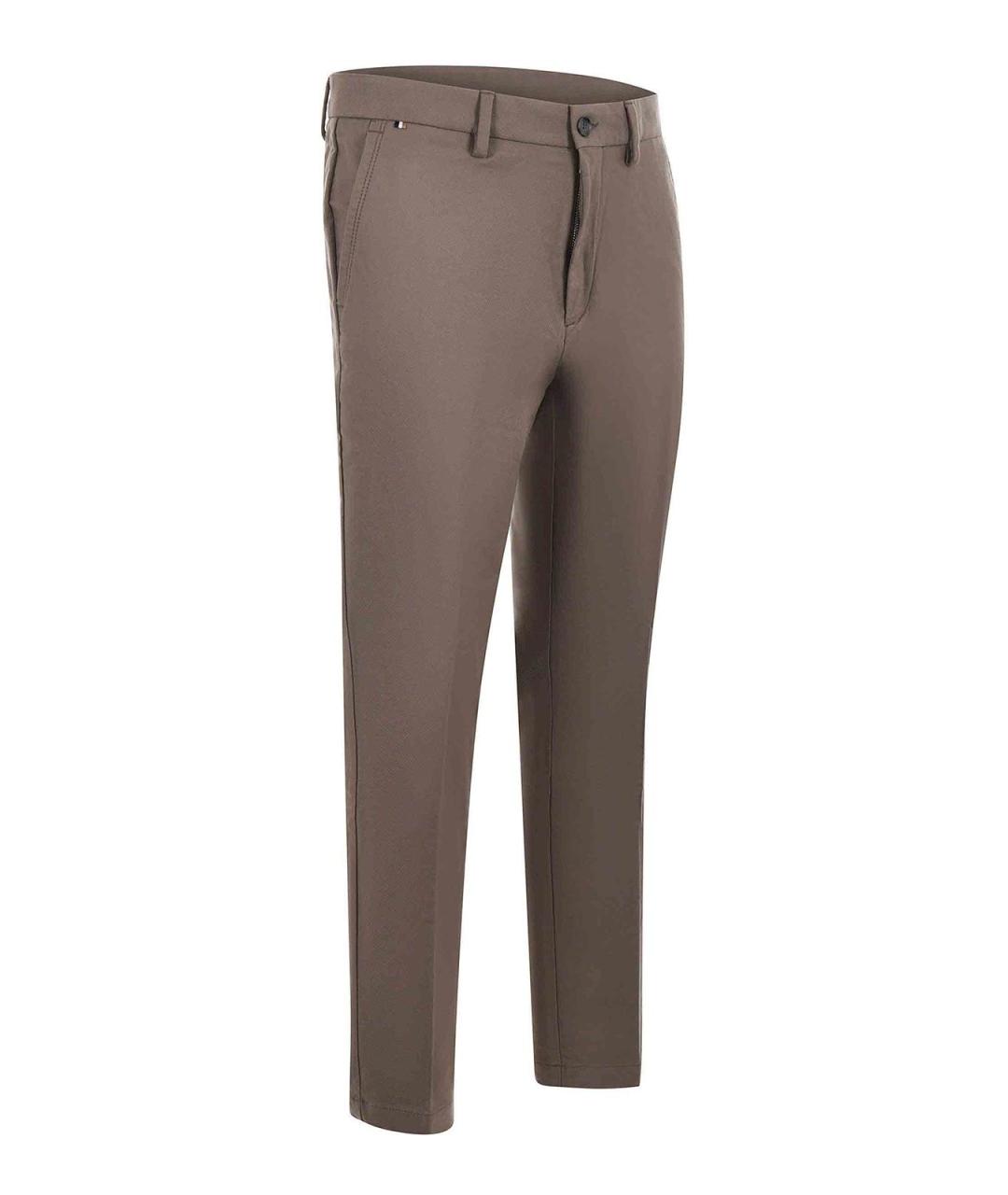 HUGO BOSS Серые хлопковые повседневные брюки, фото 3