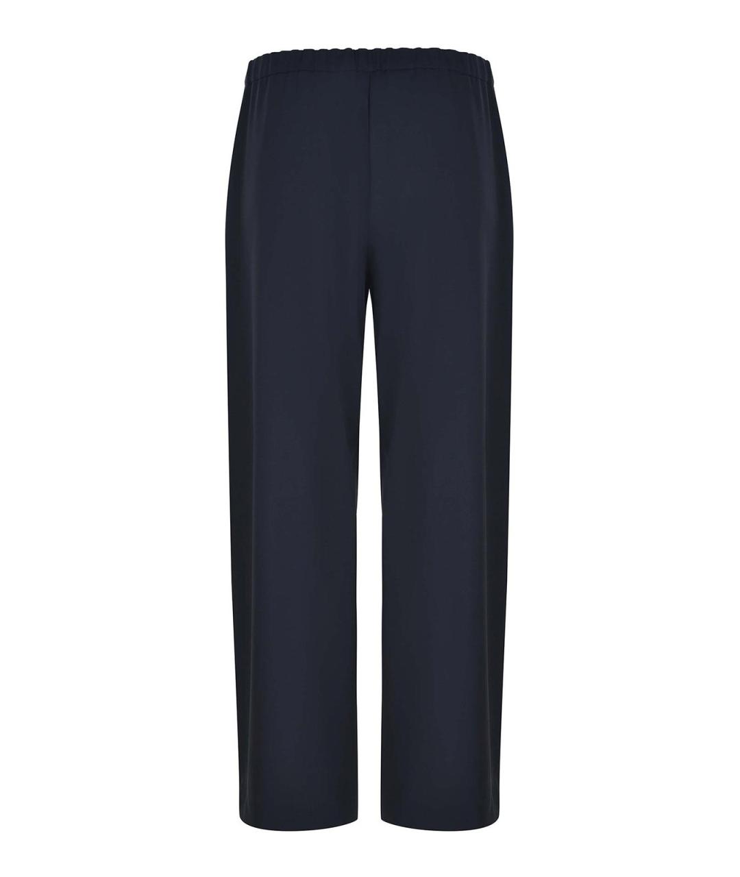 'S MAX MARA Синие шерстяные брюки широкие, фото 3