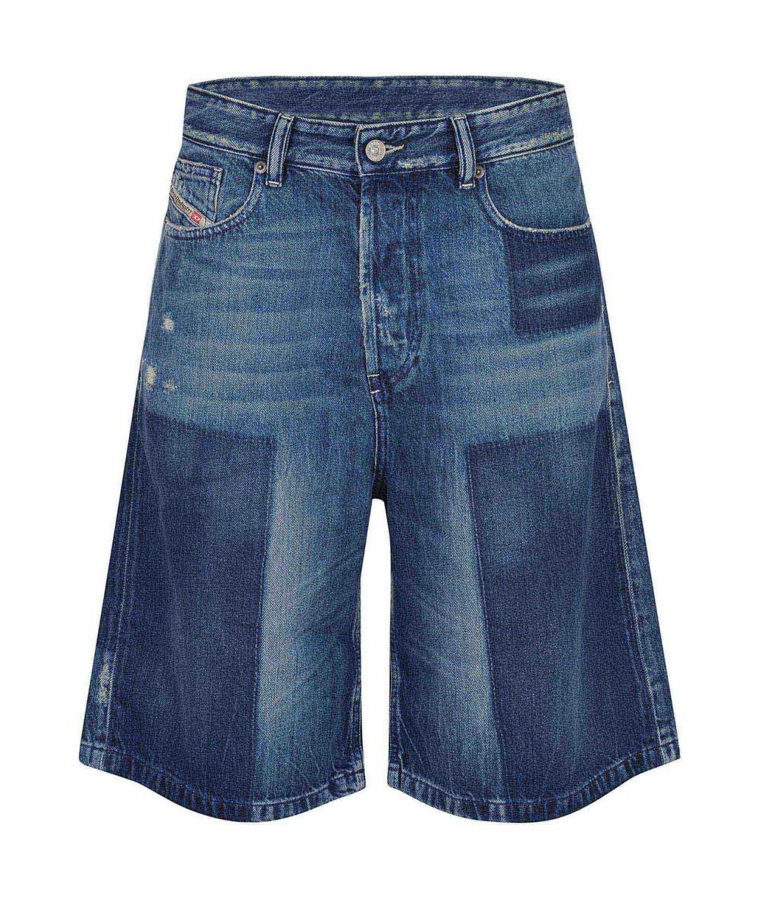 DIESEL Синие хлопковые шорты, фото 1