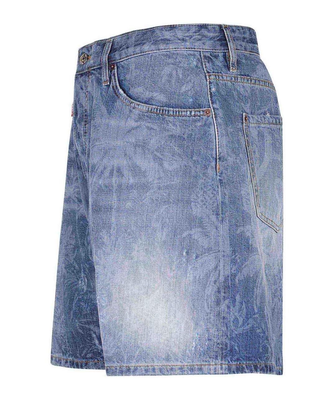 DSQUARED2 Синие хлопковые шорты, фото 2