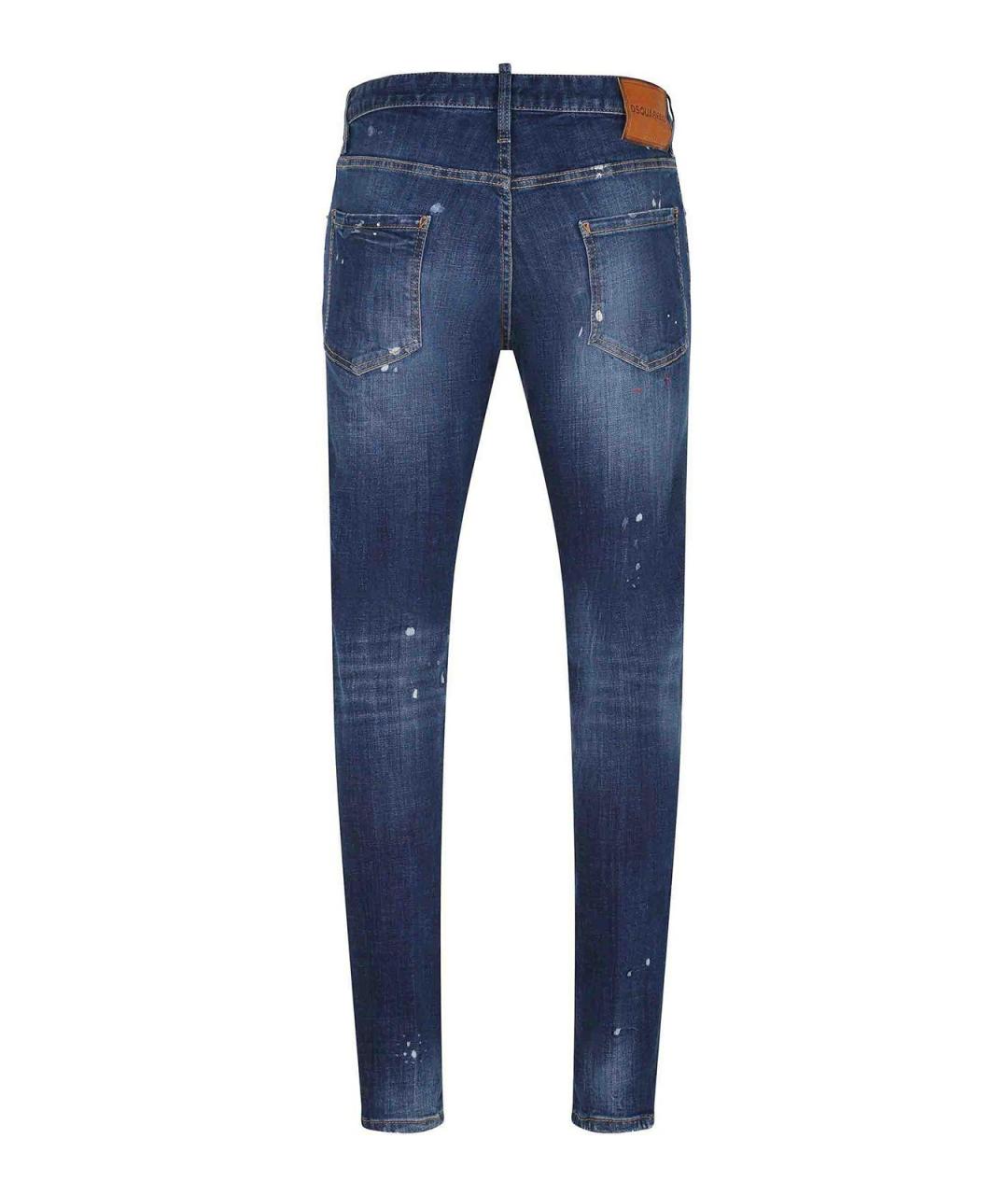 DSQUARED2 Синие хлопковые джинсы скинни, фото 3
