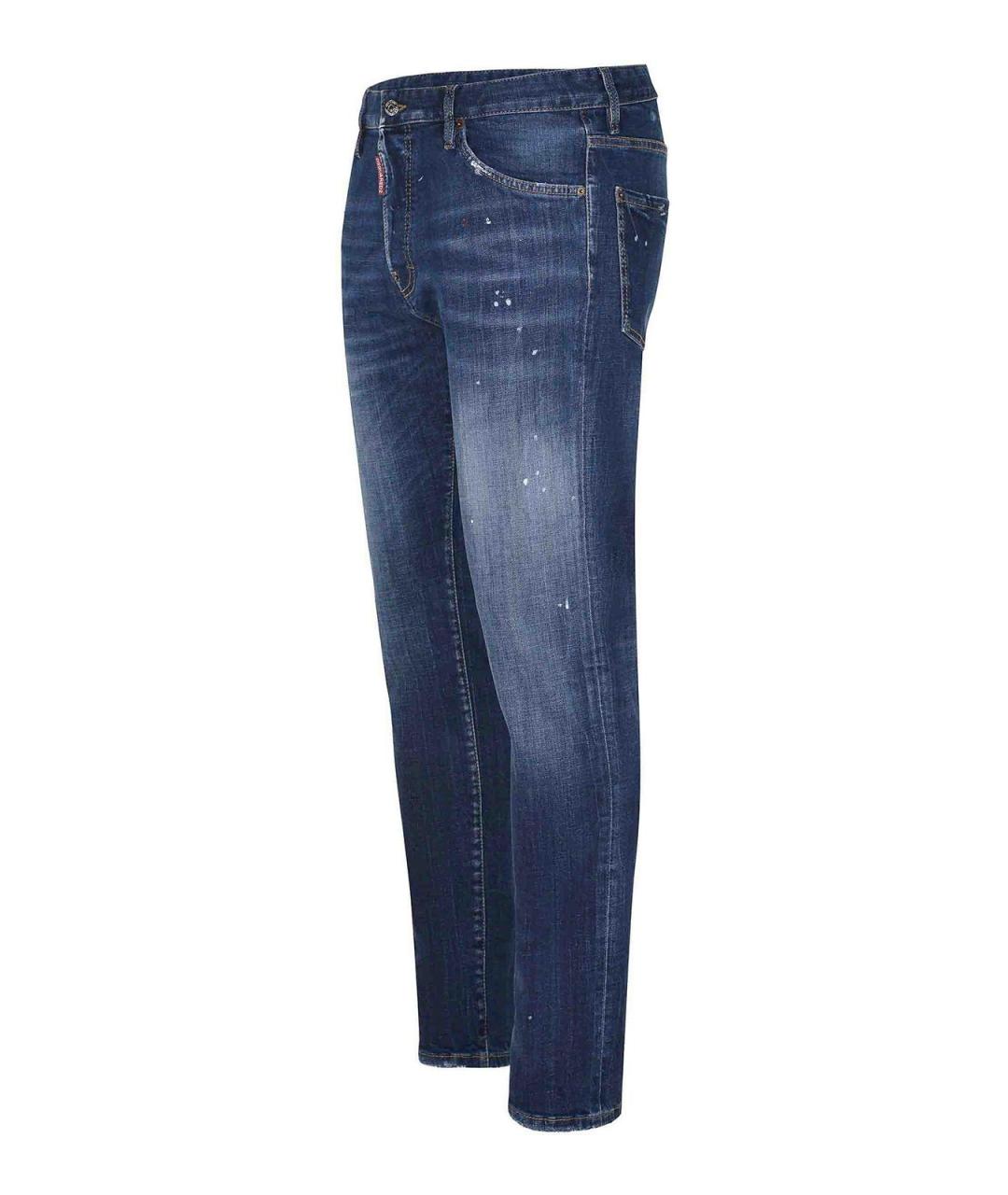DSQUARED2 Синие хлопковые джинсы скинни, фото 2
