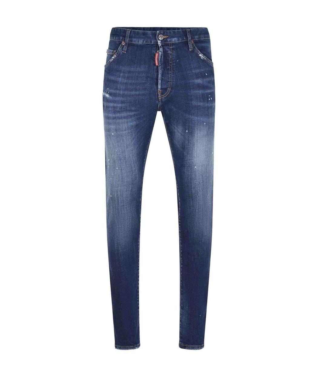 DSQUARED2 Синие хлопковые джинсы скинни, фото 1