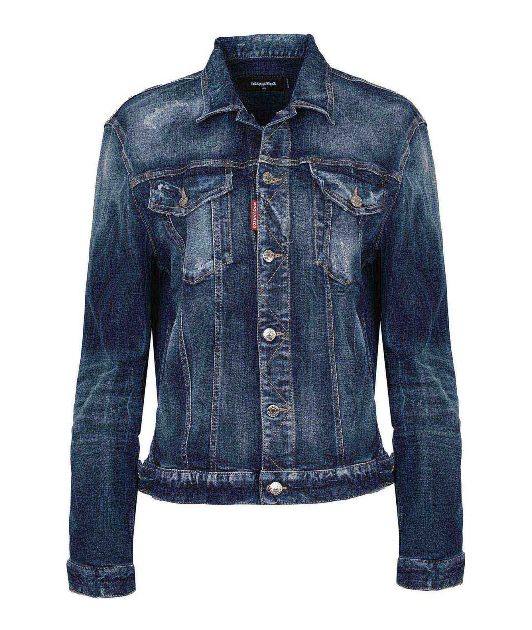 DSQUARED2 Синяя хлопковая куртка, фото 1