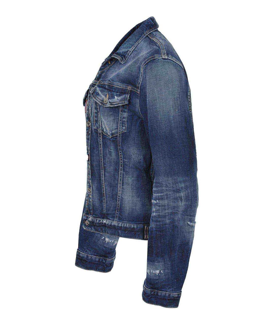 DSQUARED2 Синяя хлопковая куртка, фото 2