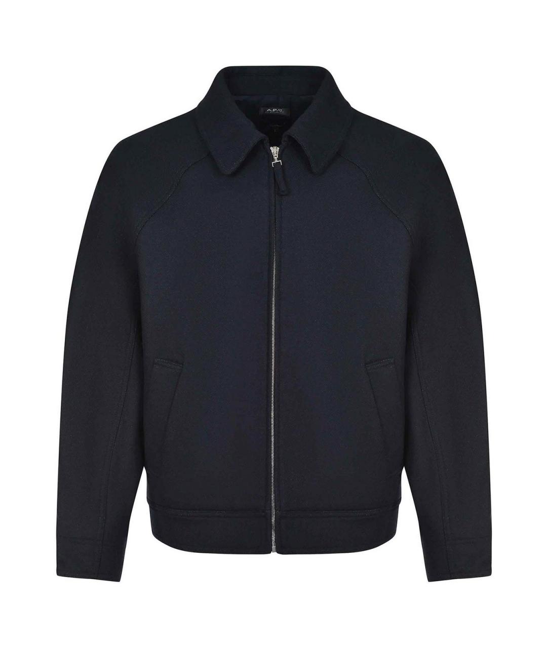 A.P.C. Темно-синяя шерстяная куртка, фото 1